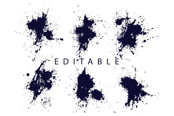 Download Black Blood Splatter Template Collection - Template collection Collection