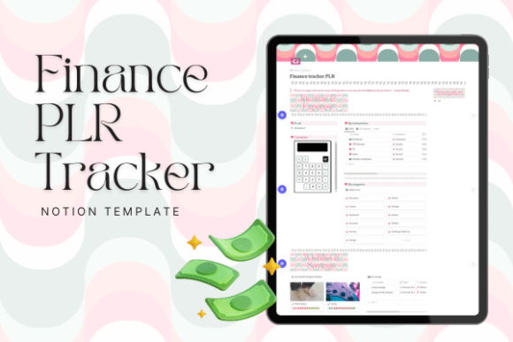 Download PLR Finance Tracker Notion Template - Finance Collection