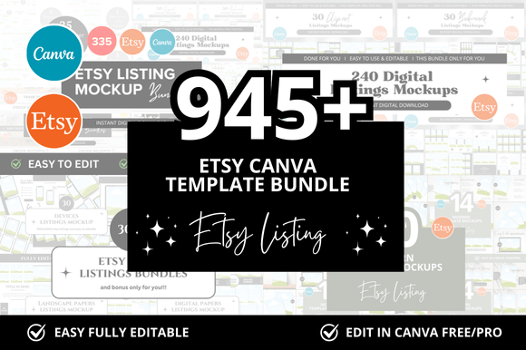 Download 945+ Etsy Canva Bundle + Bonus - Canva bundle Collection