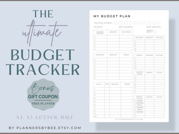 Download Udget Planner Printable, Finance Tracker - Finance Collection