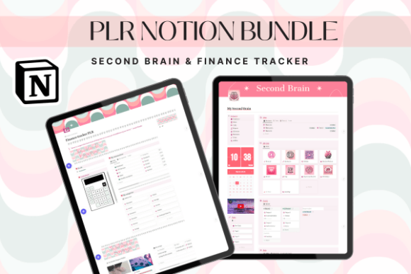 Download PLR Second Brain Finance Tracker Notion - Finance Collection