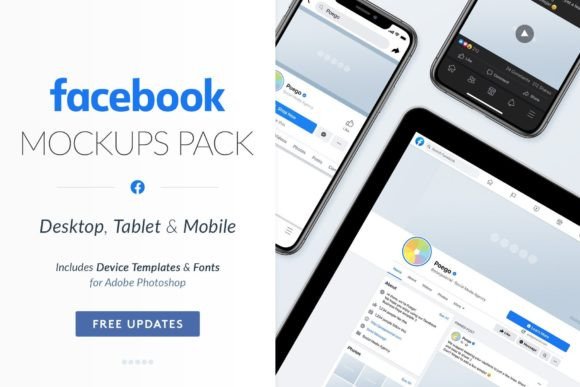 Download Facebook Social Media Mockups Pack - Social media mockups Collection